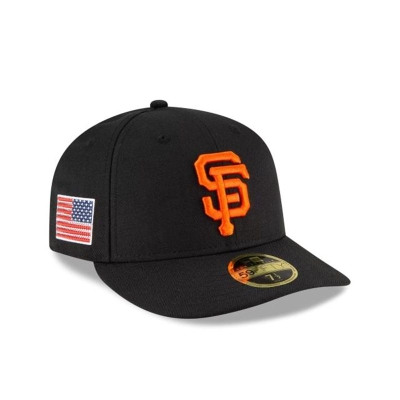 Sapca New Era San Francisco Giants MLB Crystals from Swarovski Flag Low Profile 59FIFTY Fitted - Negrii